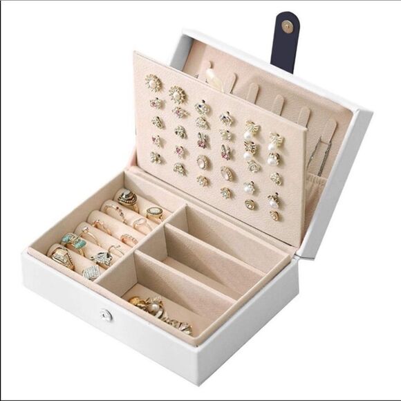 Small Travel Jewelry Box Organizer - Picture 1 of 8